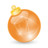 Xmas ball orange Icon